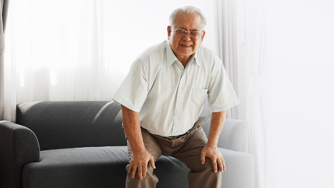 Osteoarthritis of the knee, stiff shoulder and hip joint disturbing problems in the elderly